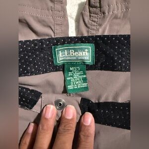 L.L. Bean Womens Tan pants Sz 10P Outdoors Hiking Camping